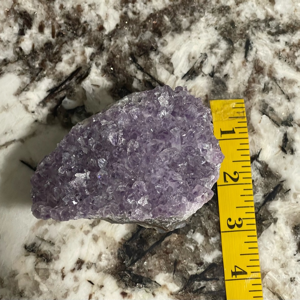 Amethyst Crystal Geode Cluster - Purple Home Accent - Picture 5 of 6